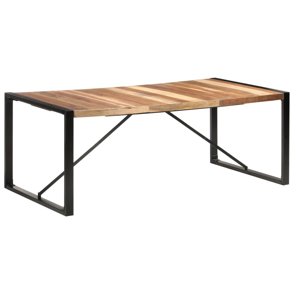 Mesa de jantar 200x100x75 cm madeira maciça