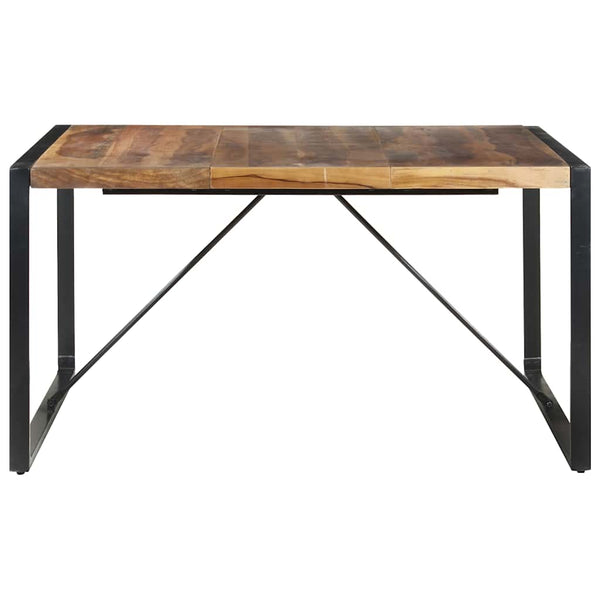 Mesa de jantar 140x140x75 cm madeira maciça