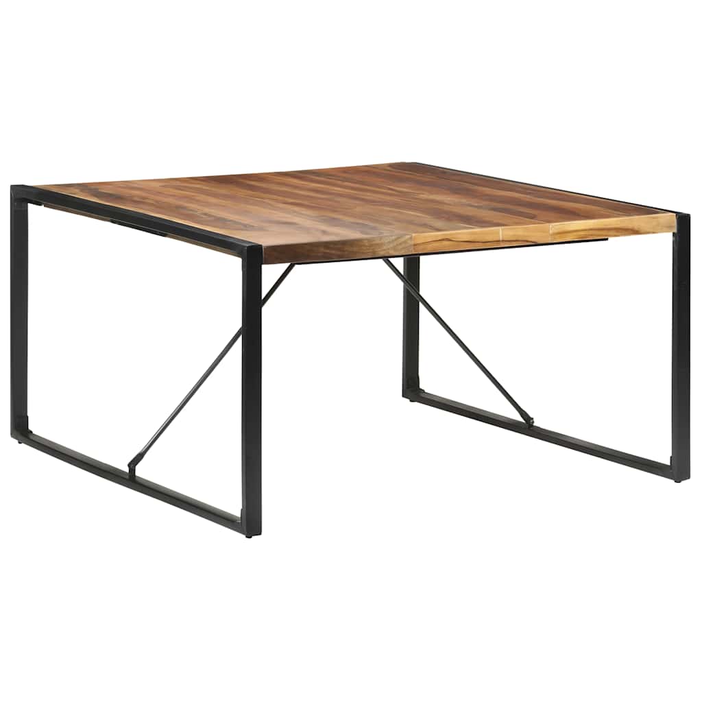 Mesa de jantar 140x140x75 cm madeira maciça