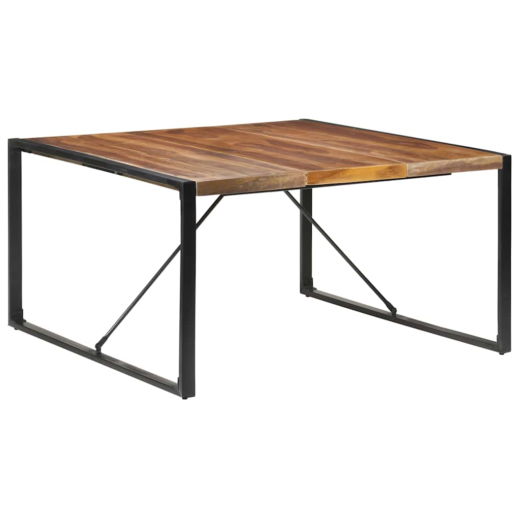 Mesa de jantar 140x140x75 cm madeira maciça