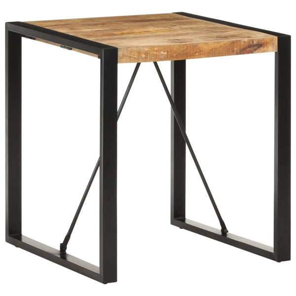 Mesa de jantar 70x70x75 cm madeira de mangueira áspera maciça