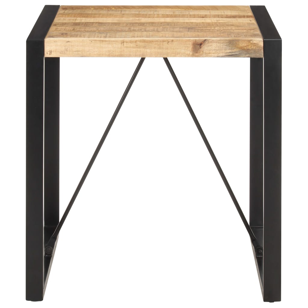 Mesa de jantar 70x70x75 cm madeira de mangueira áspera maciça