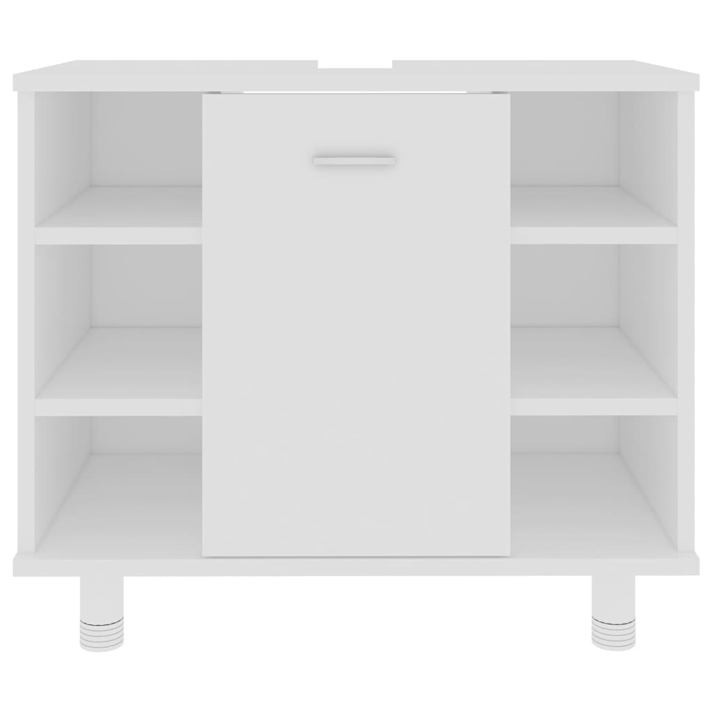 Armário de casa de banho 60x32x53,5 cm derivados madeira branco