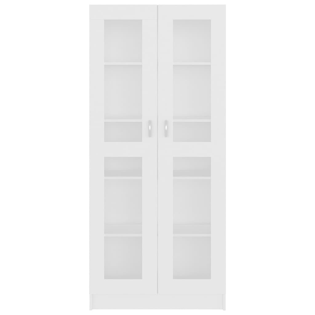 Armário vitrine 82,5x30,5x185,5cm derivados de madeira branco