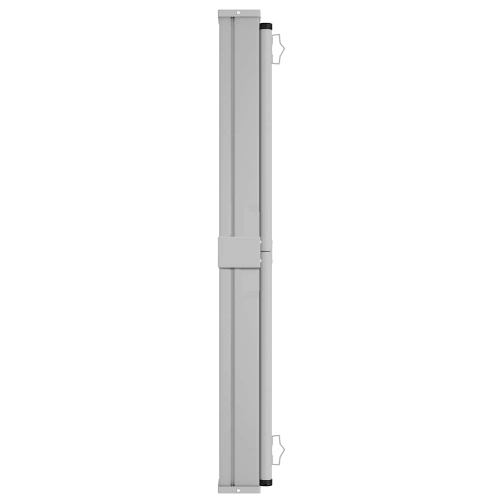 Toldo lateral retrátil para pátio 140x600 cm vermelho