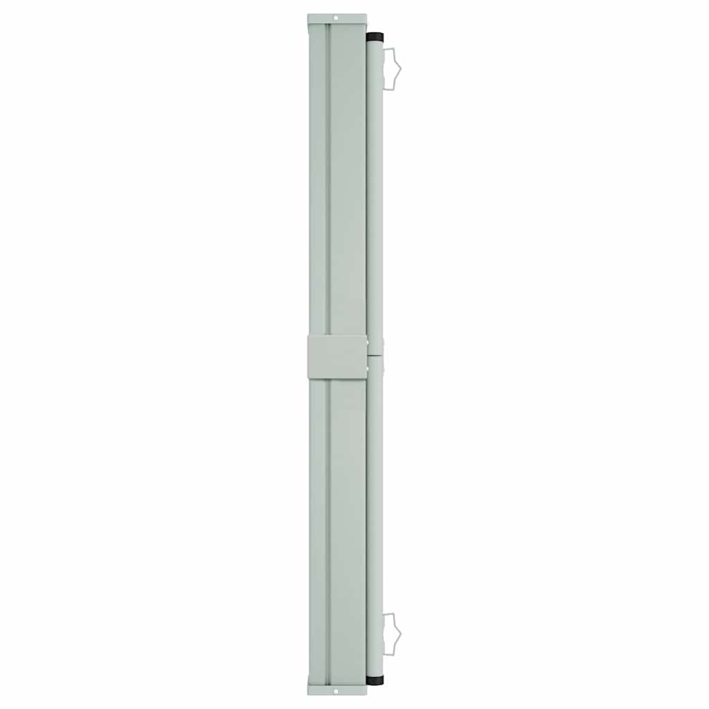 Toldo lateral retrátil para pátio 140x600 cm castanho