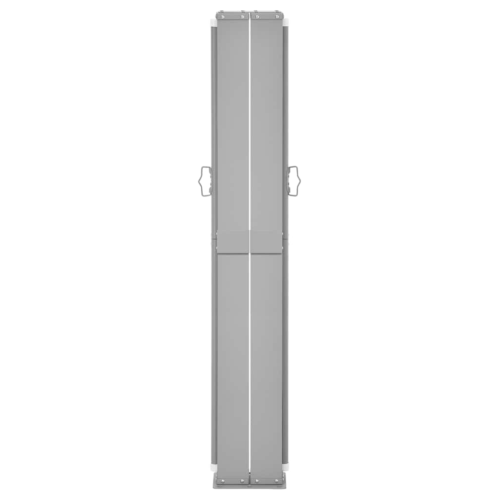 Toldo lateral retrátil para pátio 140x1200 cm azul
