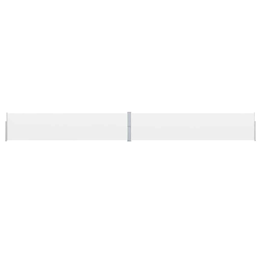 Toldo lateral retrátil para pátio 170x1200 cm creme
