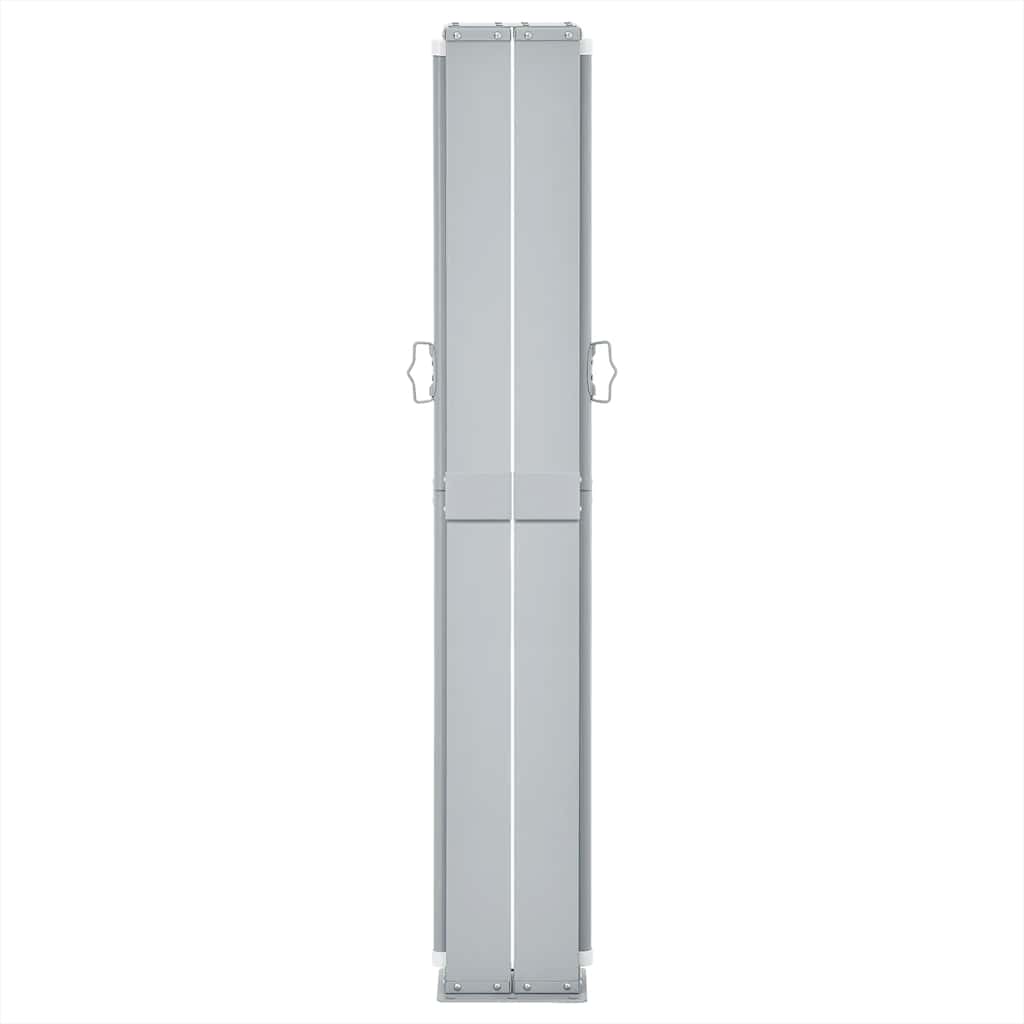 Toldo lateral retrátil para pátio 170x1200 cm castanho