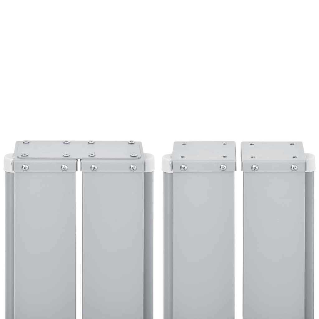 Toldo lateral retrátil para pátio 170x1200 cm castanho