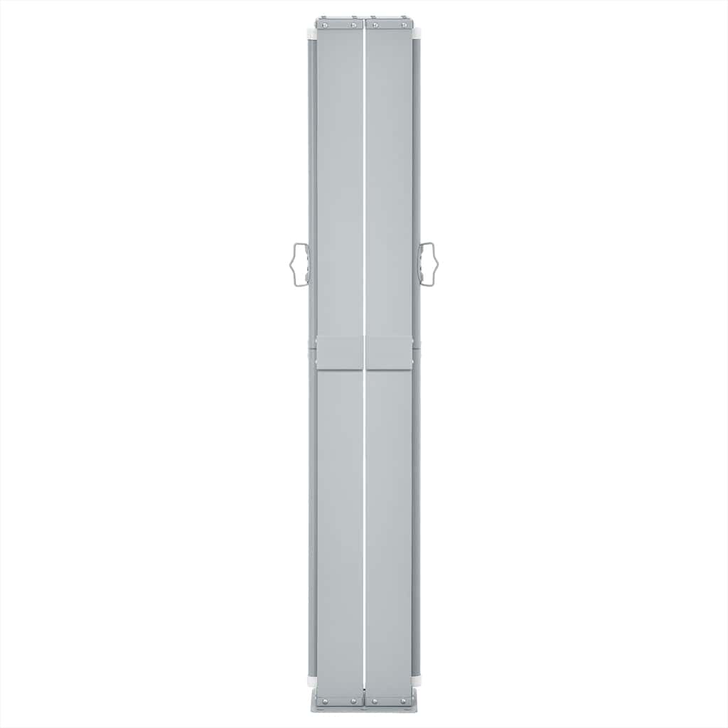 Toldo lateral retrátil para pátio 170x1200 cm azul