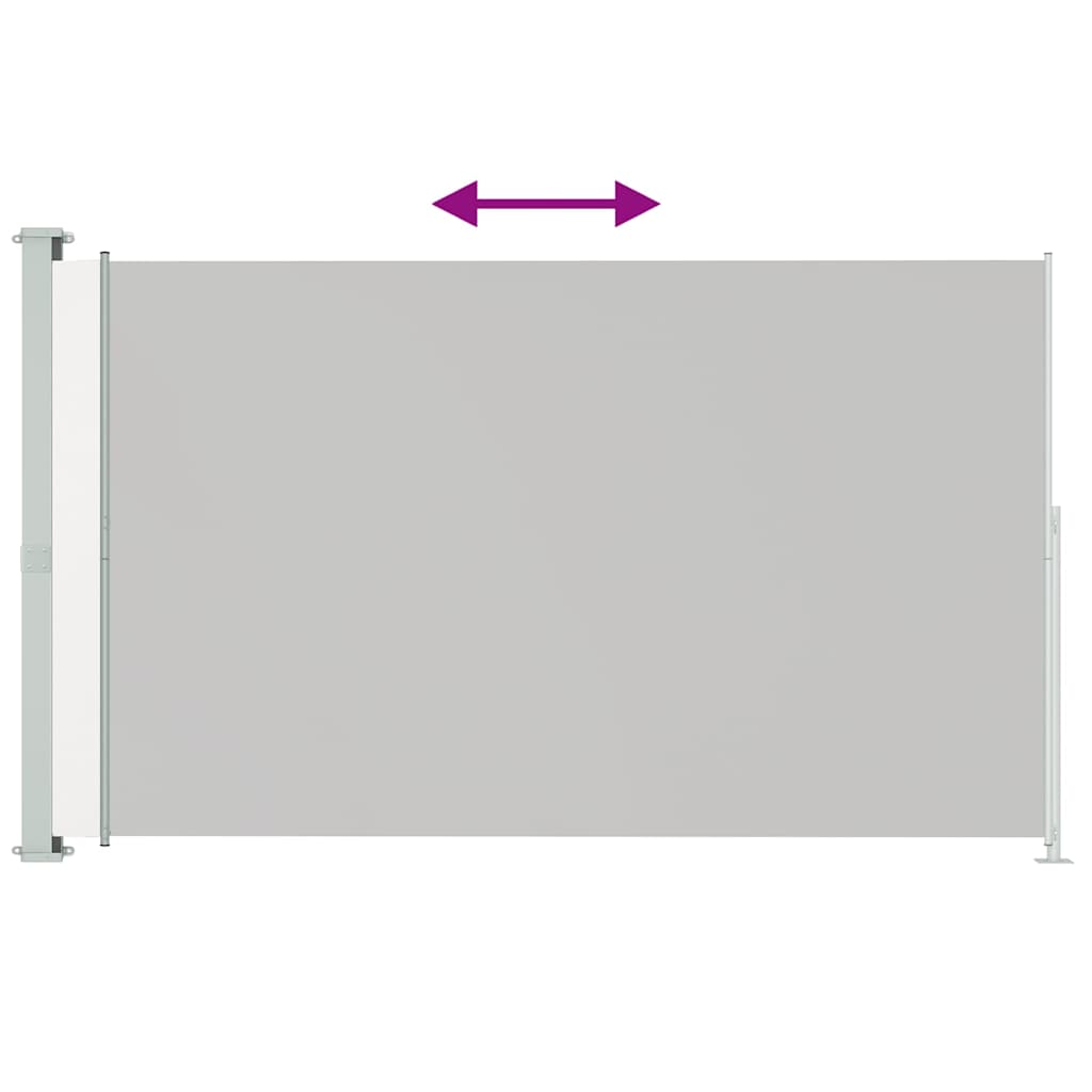 Toldo lateral retrátil para pátio 180x300 cm creme