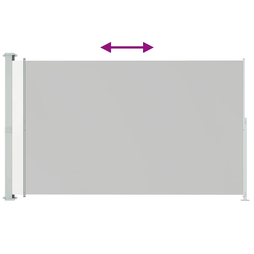 Toldo lateral retrátil para pátio 200x300 cm creme