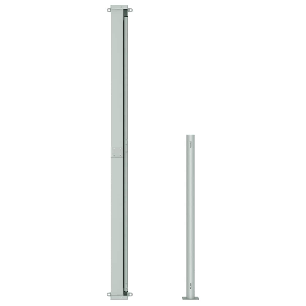 Toldo lateral retrátil para pátio 200x300 cm cinzento