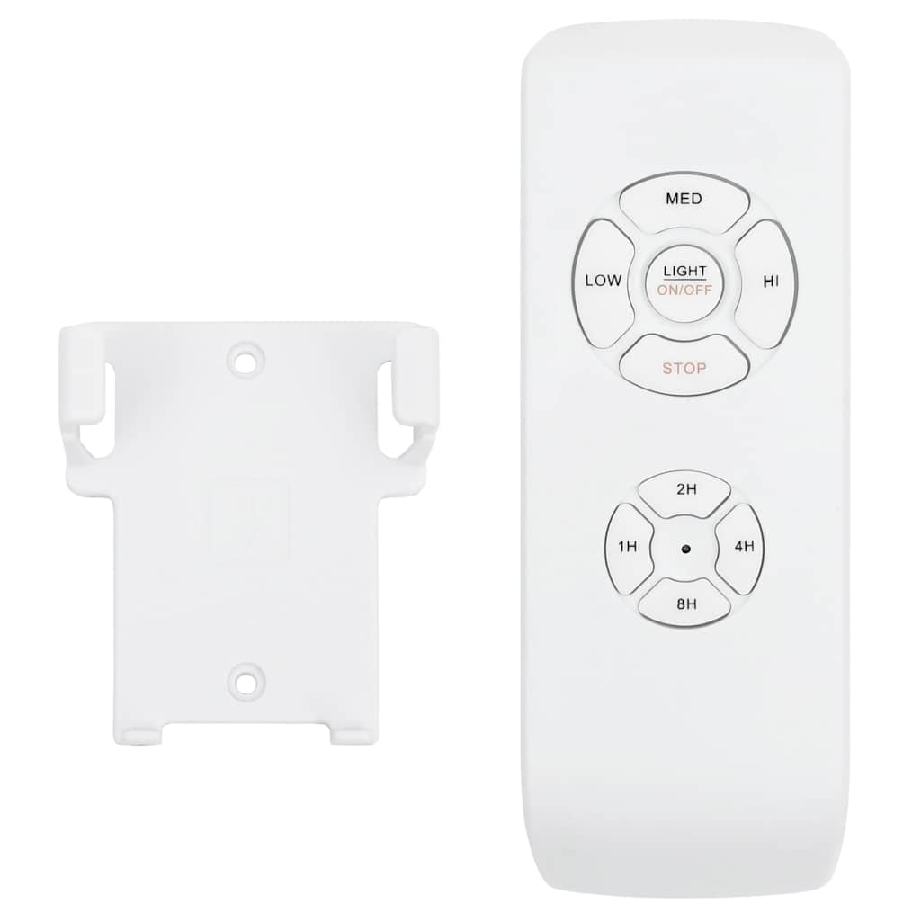 Ventoinha de teto c/ luz e controlo remoto 108cm castanho-claro