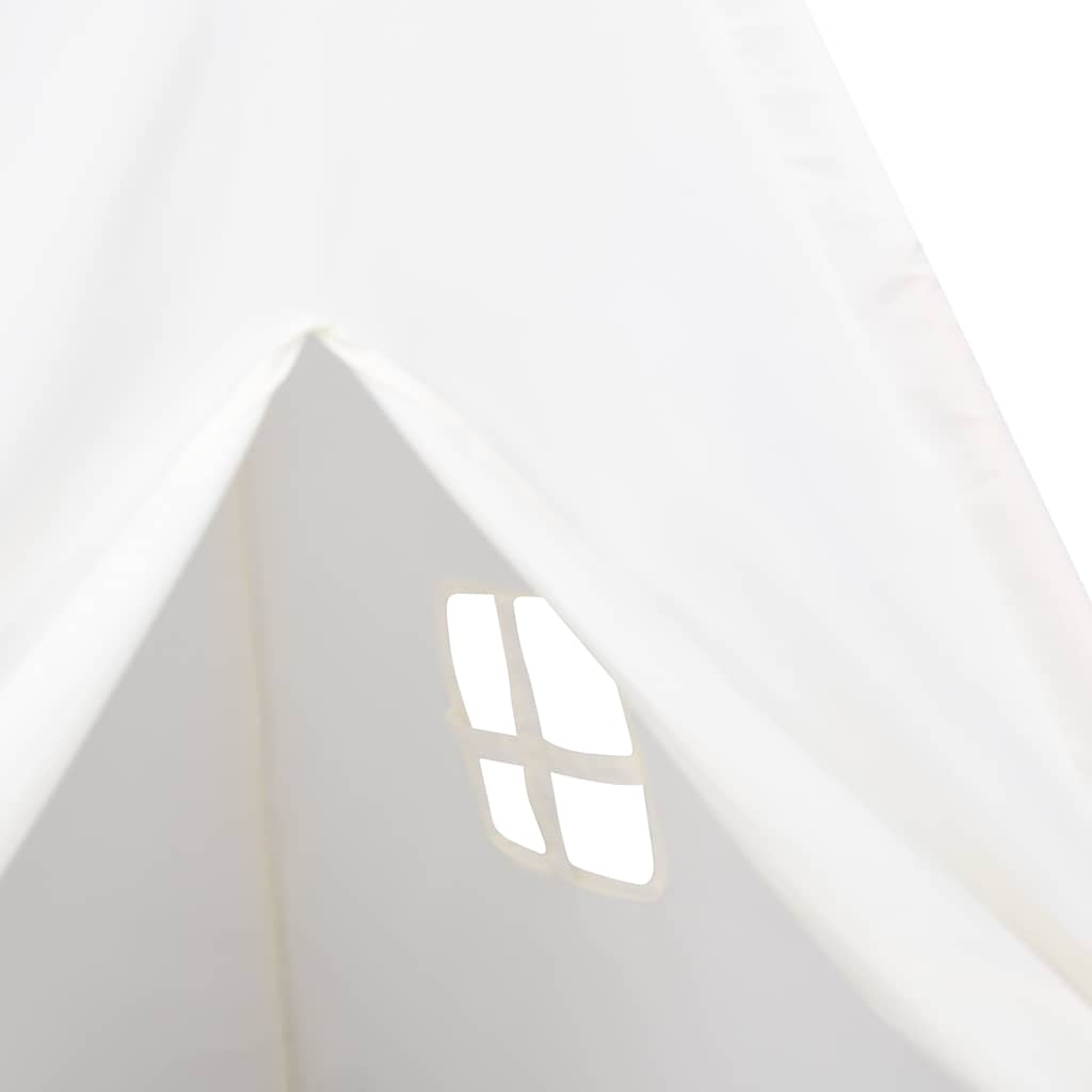 Tenda teepee infantil c/ saco 120x120x150cm pele pêssego branco