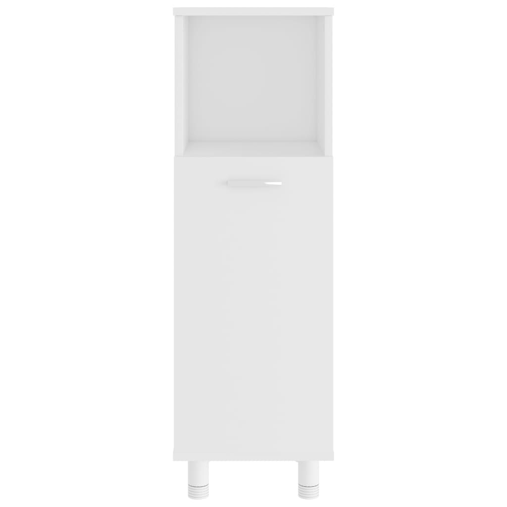 4 pcs conjunto de móveis de casa de banho contraplacado branco