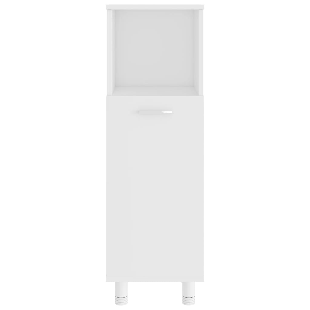 3 pcs conjunto de móveis de casa de banho contraplacado branco