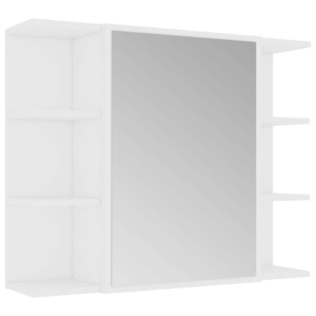 3 pcs conjunto de móveis de casa de banho contraplacado branco