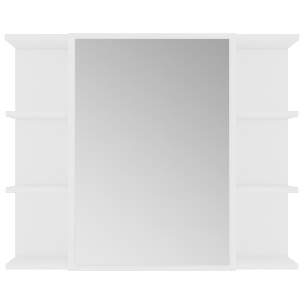 3 pcs conjunto de móveis de casa de banho contraplacado branco