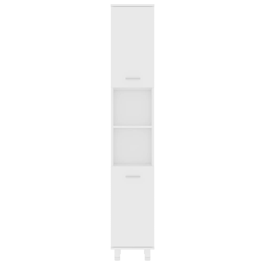 3 pcs conjunto de móveis de casa de banho contraplacado branco