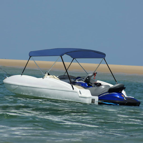 Toldo em 2 arcos Bimini 180x130x110 cm azul-marinho
