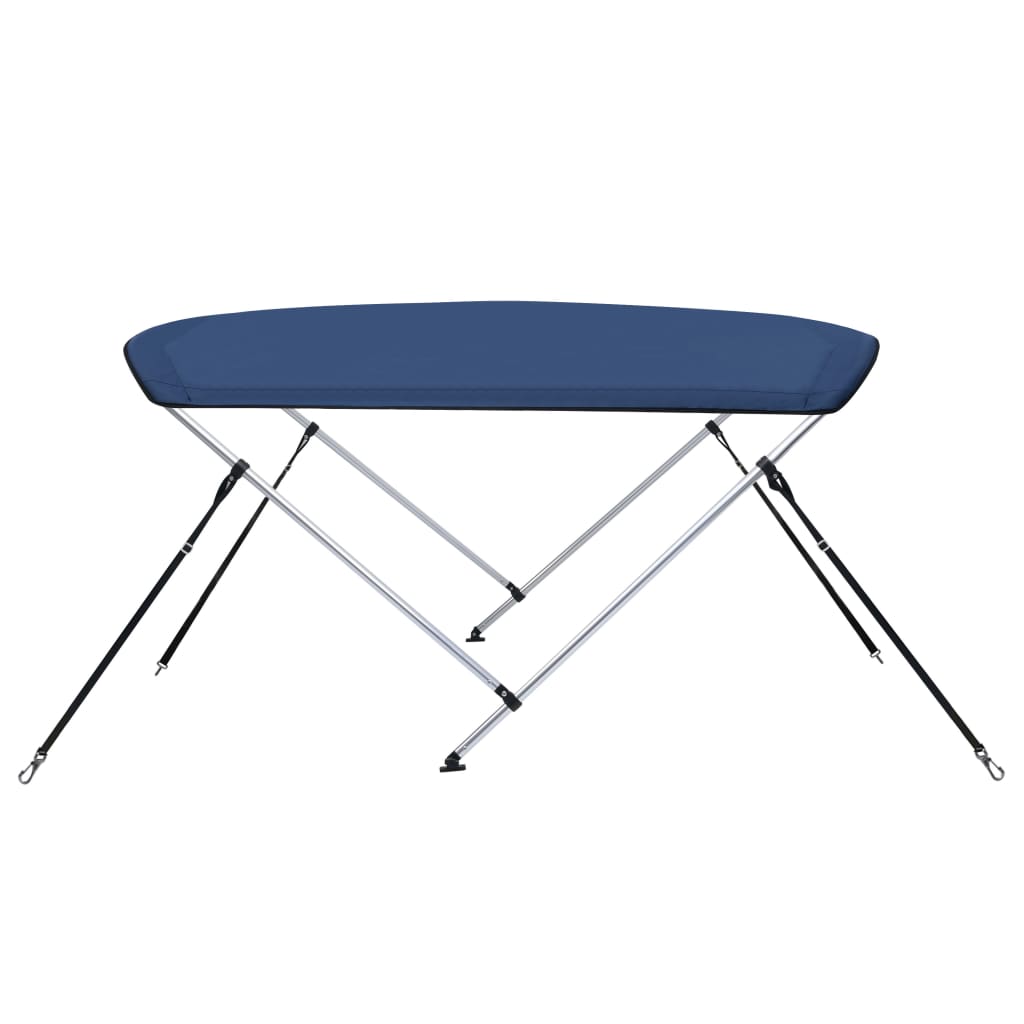 Toldo em 2 arcos Bimini 180x150x110 cm azul-marinho
