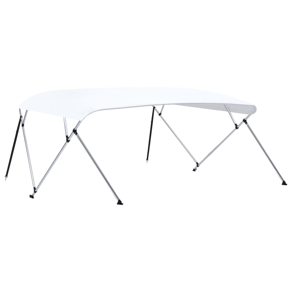 Toldo em 4 arcos Bimini 243x(230-244)x137 cm branco