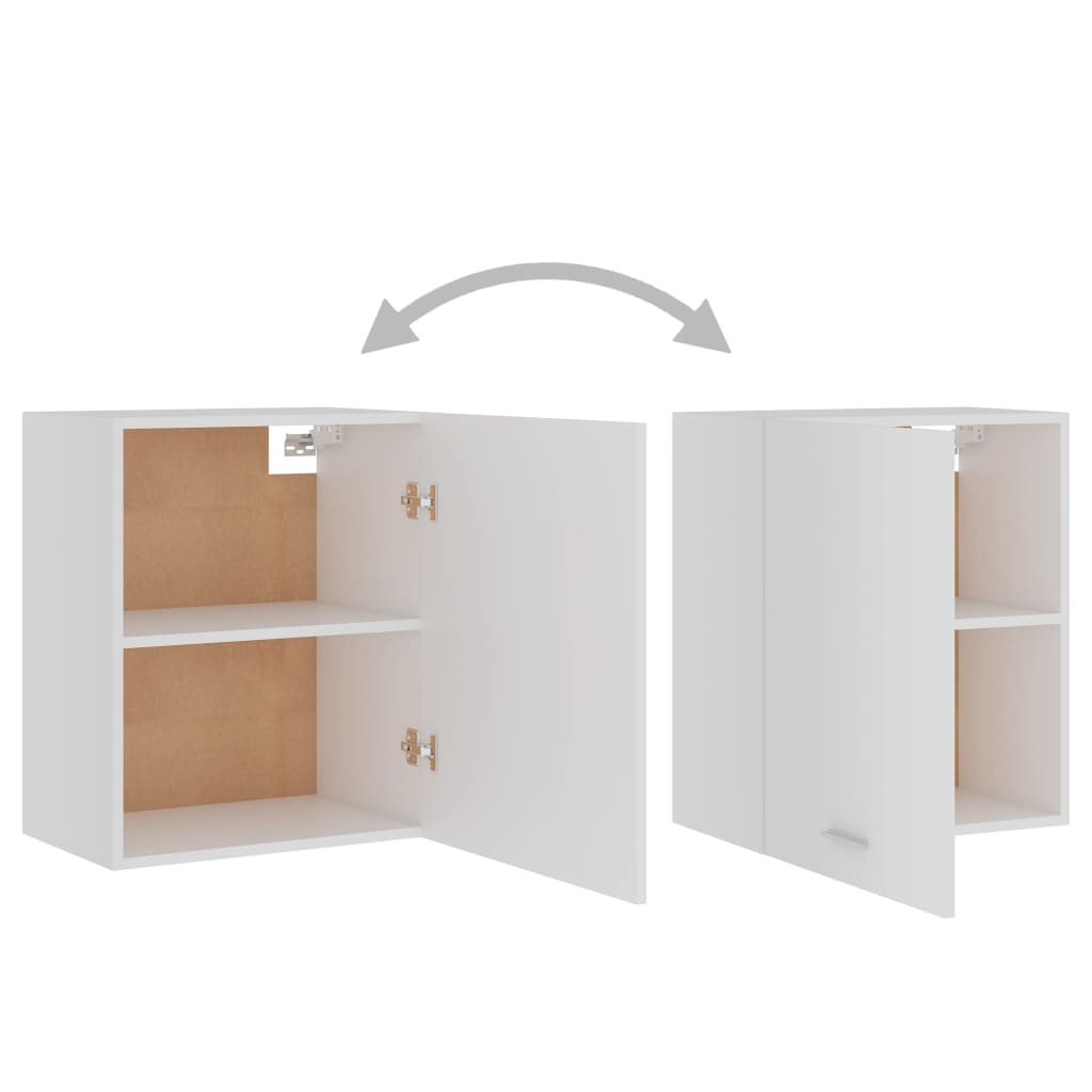 Armários de parede “Lyon” 2 pcs deriv. madeira branco