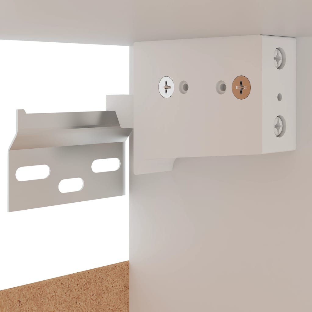 Armários de parede “Lyon” 2 pcs deriv. madeira branco