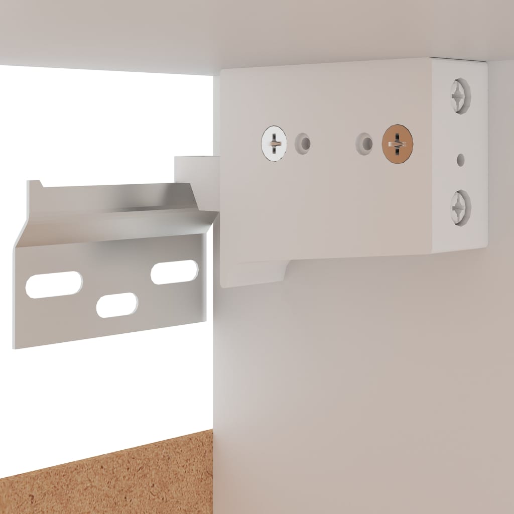 Armários parede “Lyon” 2pcs deriv. madeira cinza cimento