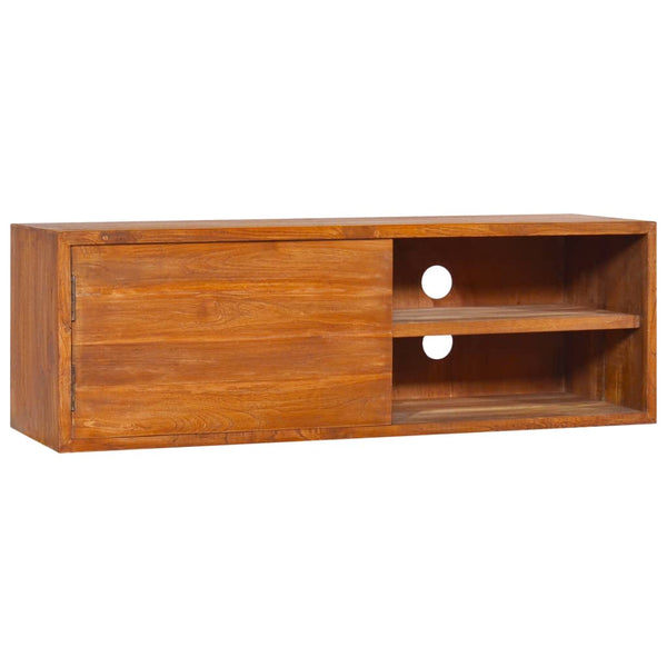 Armário de parede para TV 180x30x30 cm madeira de teca maciça