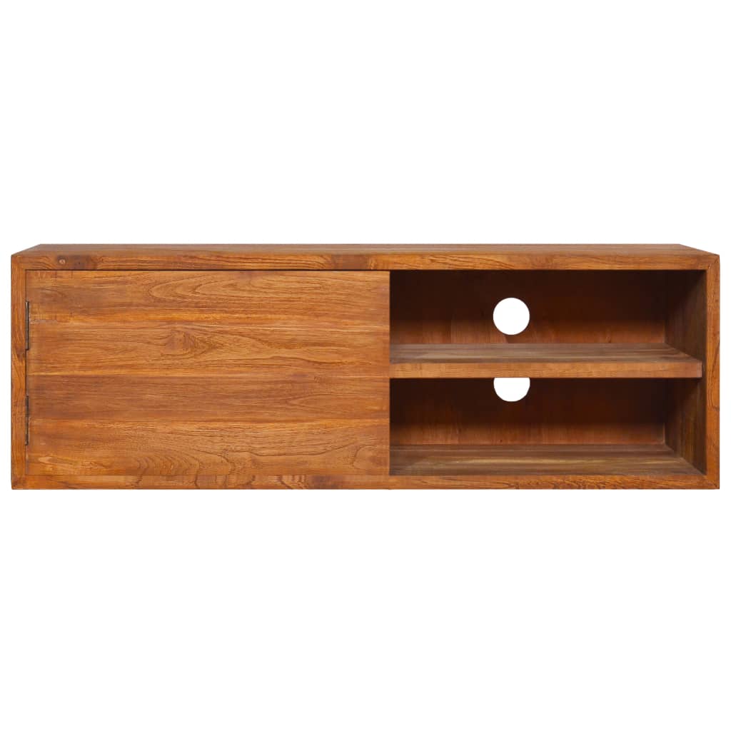 Armário de parede para TV 180x30x30 cm madeira de teca maciça