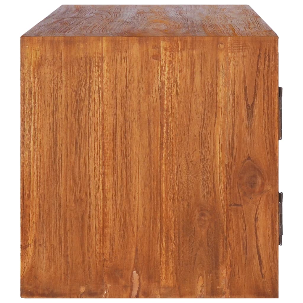 Armário de parede para TV 180x30x30 cm madeira de teca maciça
