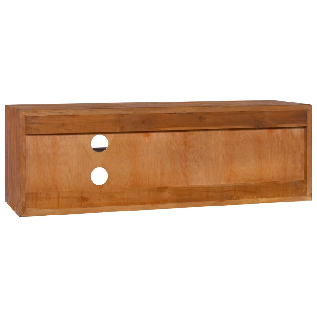 Armário de parede para TV 180x30x30 cm madeira de teca maciça