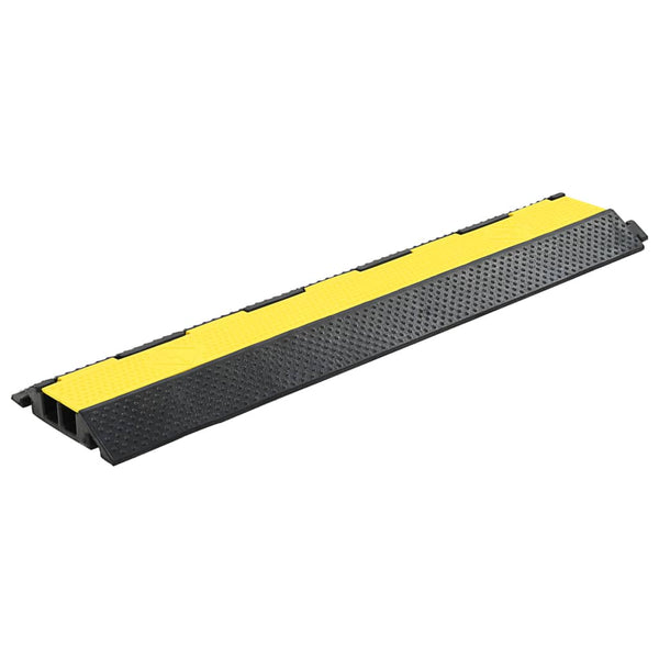 Rampas protetoras de cabos 2 pcs 2 canais borracha 101,5 cm