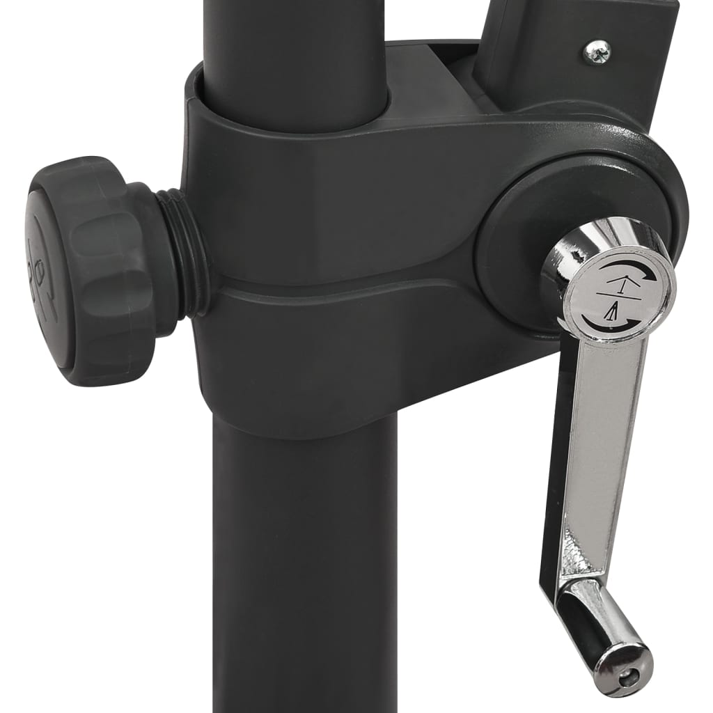 Guarda-sol jardim cantilever c/ poste/luzes LED 300cm antracite