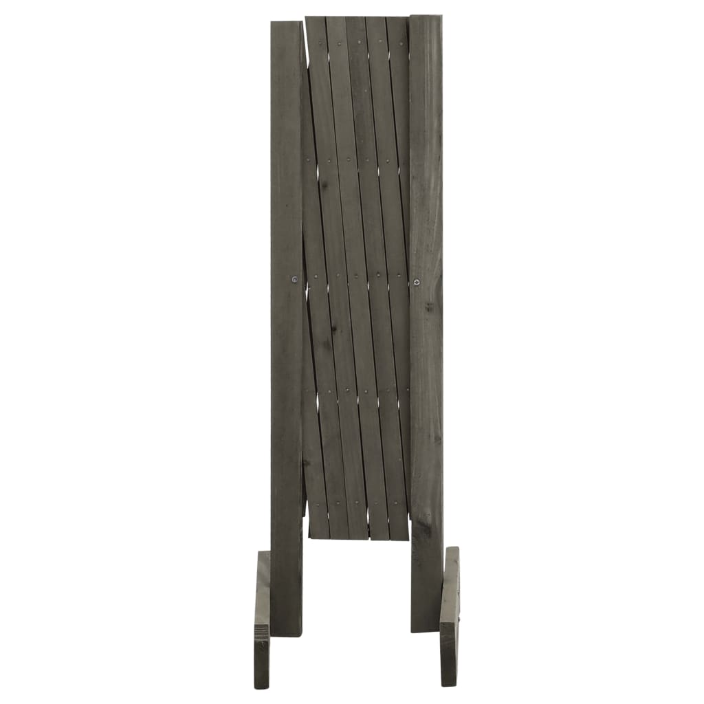 Vedação em treliça para jardim 120x60 cm abeto maciço cinzento