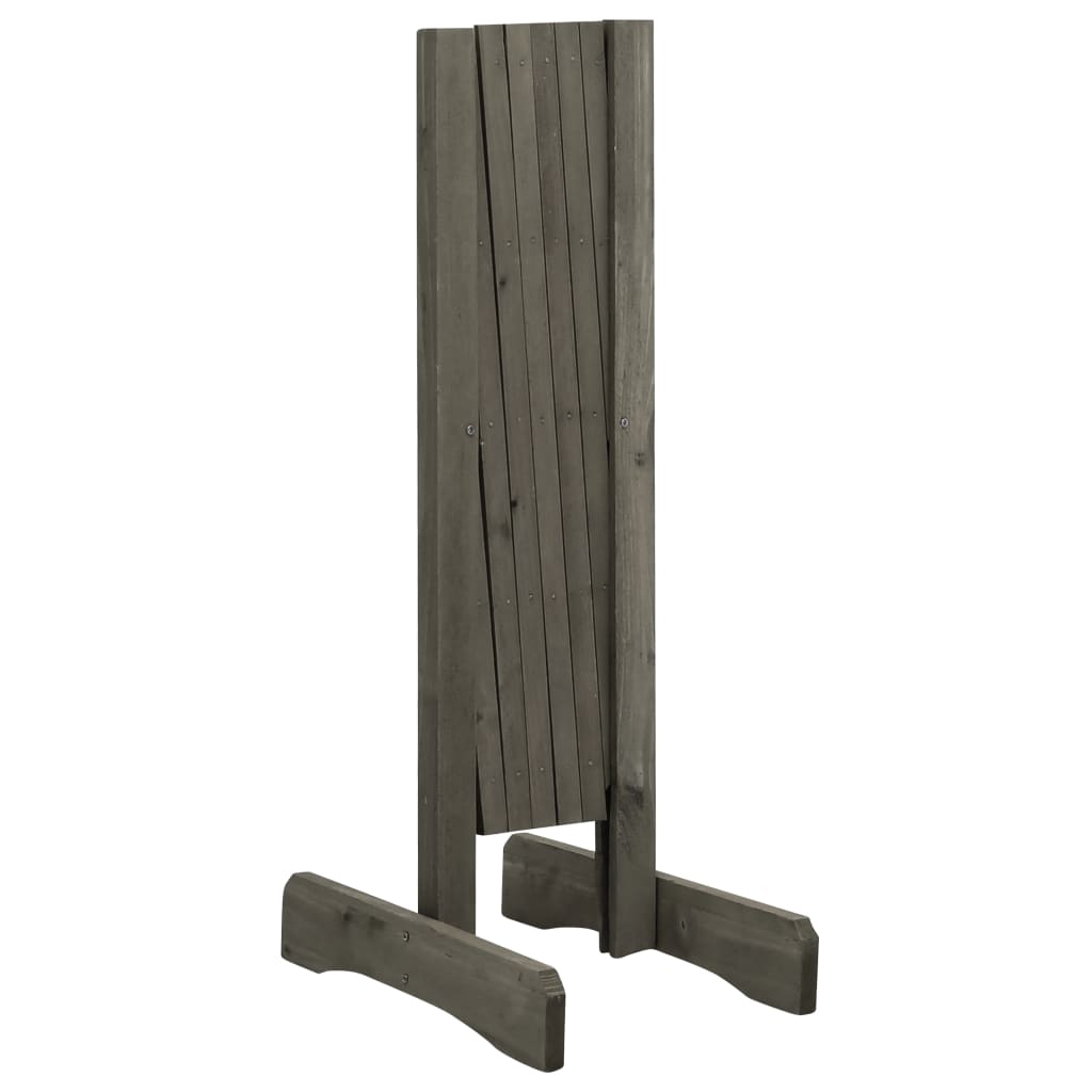 Vedação em treliça para jardim 120x60 cm abeto maciço cinzento