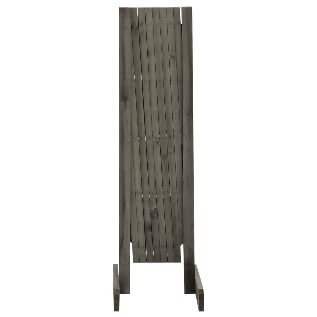 Vedação em treliça para jardim 150x80 cm abeto maciço cinzento