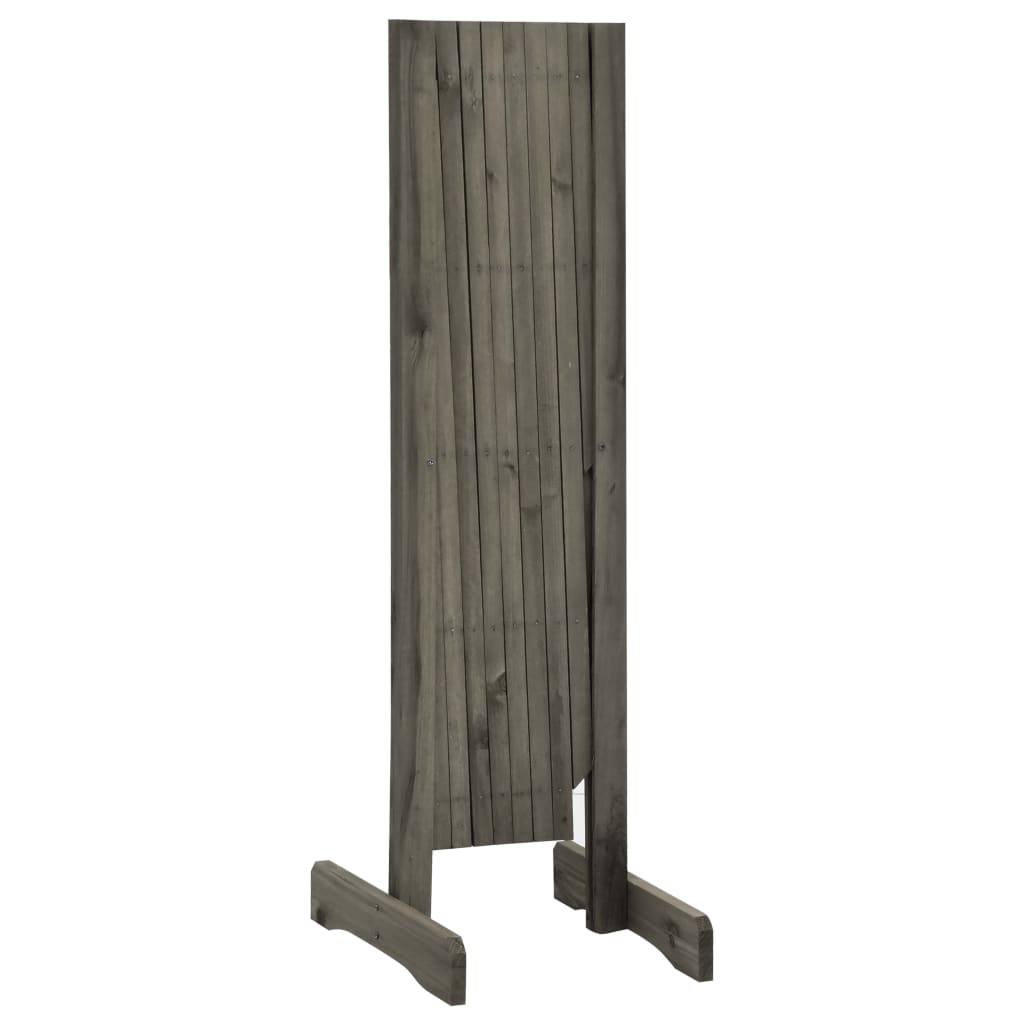 Vedação em treliça para jardim 150x80 cm abeto maciço cinzento