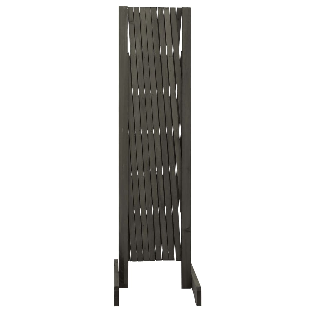 Vedação em treliça para jardim 180x100 cm abeto maciço cinzento
