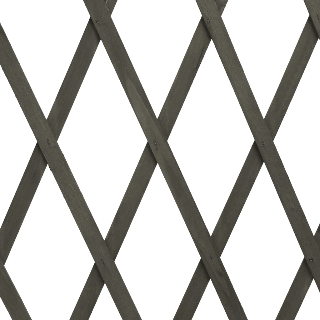 Vedação em treliça para jardim 180x100 cm abeto maciço cinzento