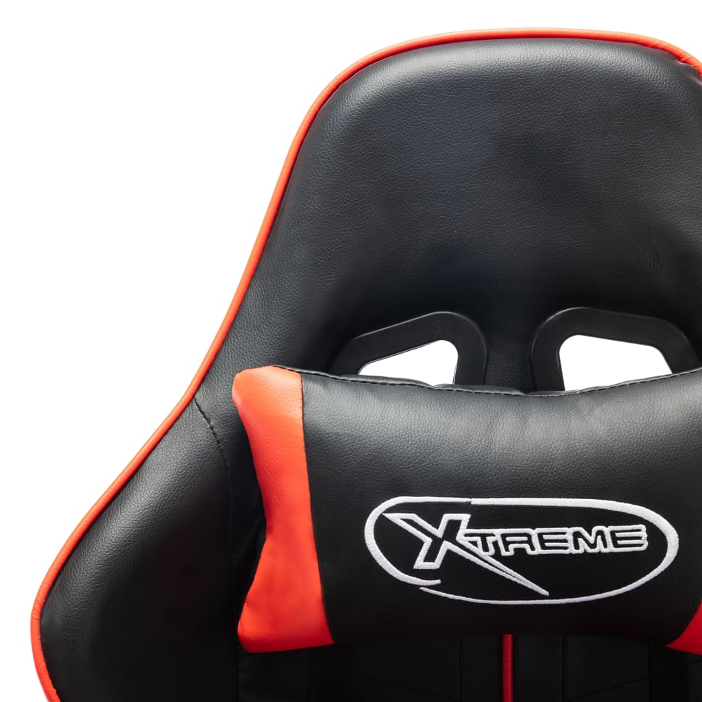 Cadeira de gaming couro artificial preto e vermelho