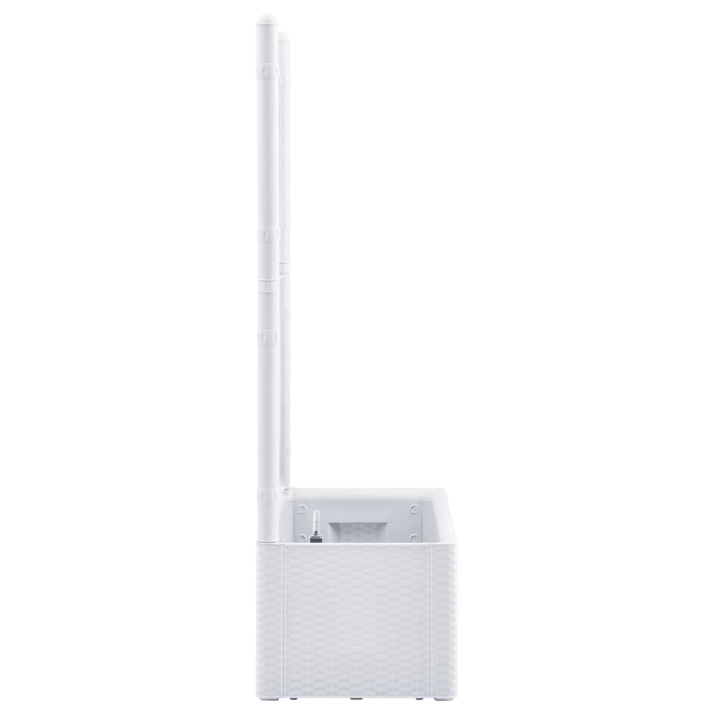 Vaso/floreira c/ treliça e sistema de rega automática branco