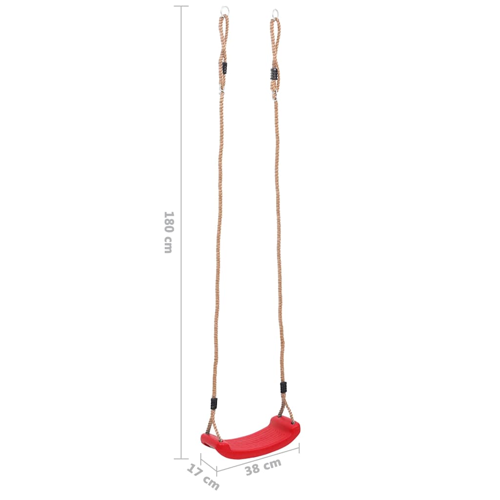 Assento de baloiço infantil vermelho