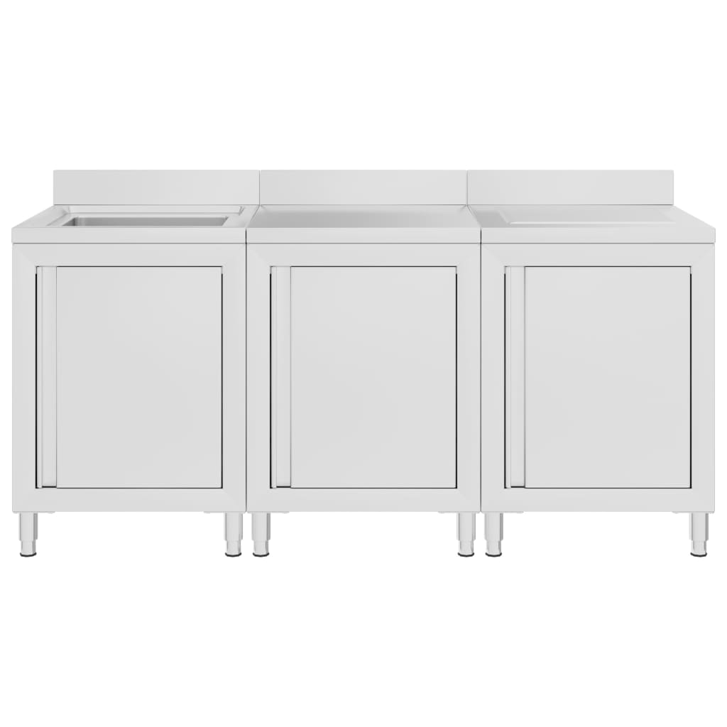 Armário c/ lava-louça cozinha comercial 180x60x96cm aço inoxid.