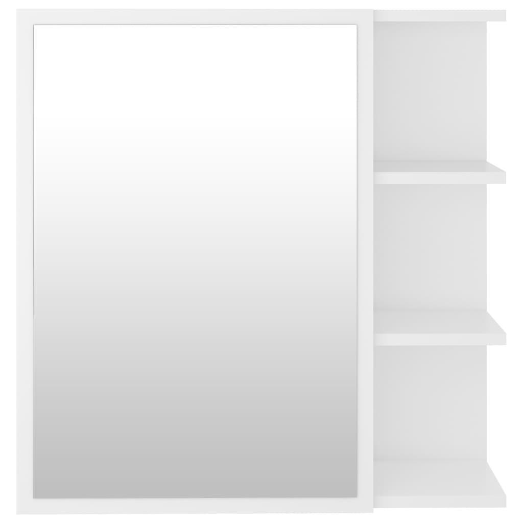 Armário casa banho c/ espelho derivados de madeira branco
