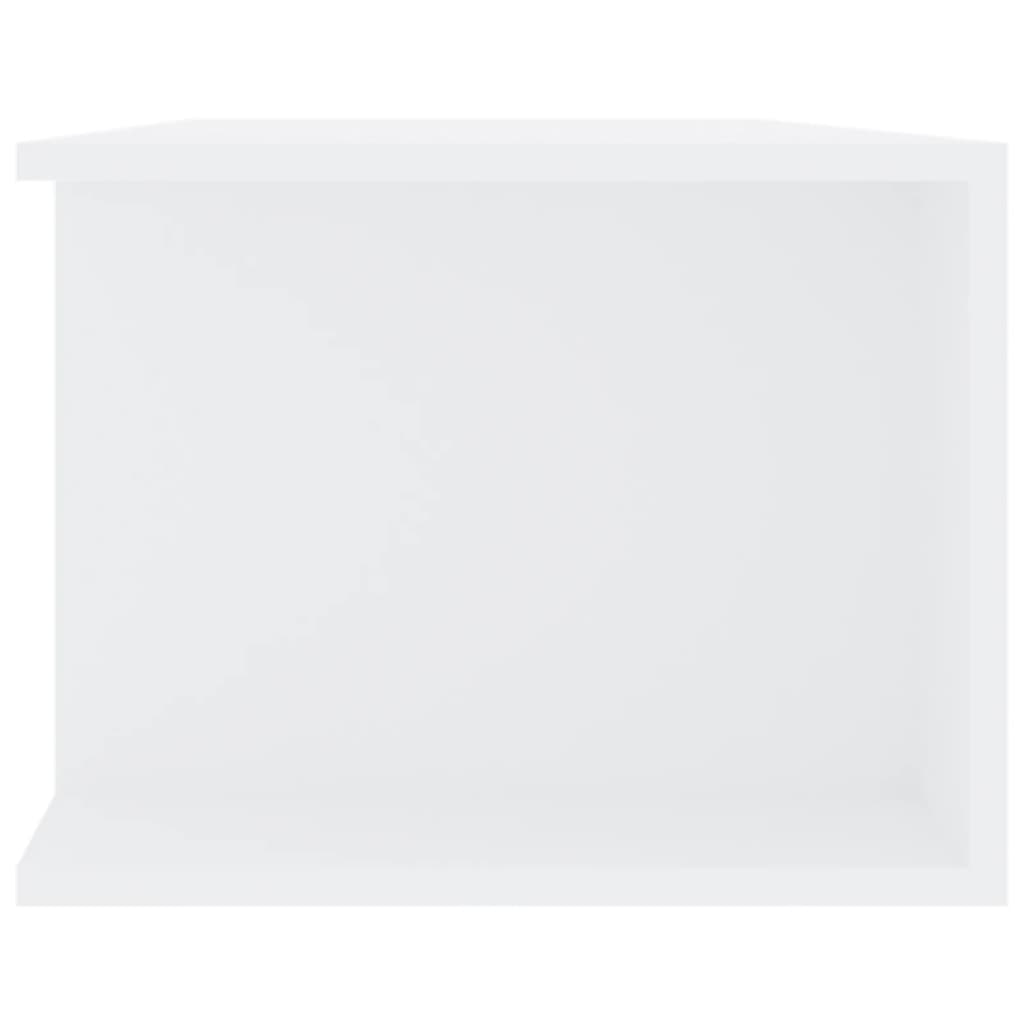 Móvel de TV com luzes LED 135x39x30 cm branco