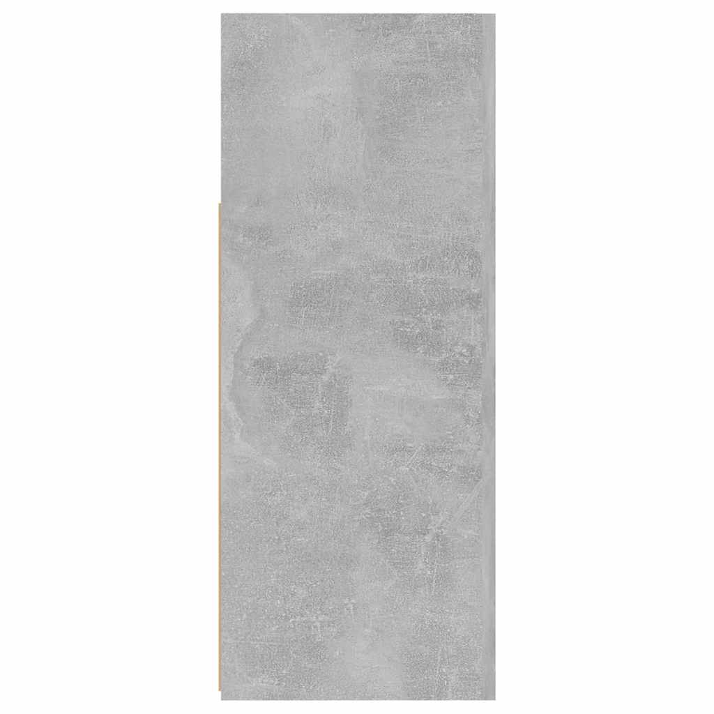 Aparador com luzes LED 115,5x30x75 cm cinzento cimento